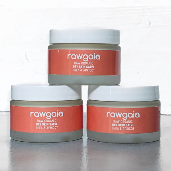 Raw Organic Dry Skin Salve - Shea & Apricot